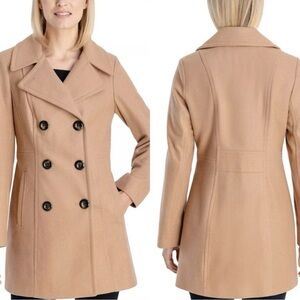 Anne Klein Classic Camel Pea Coat